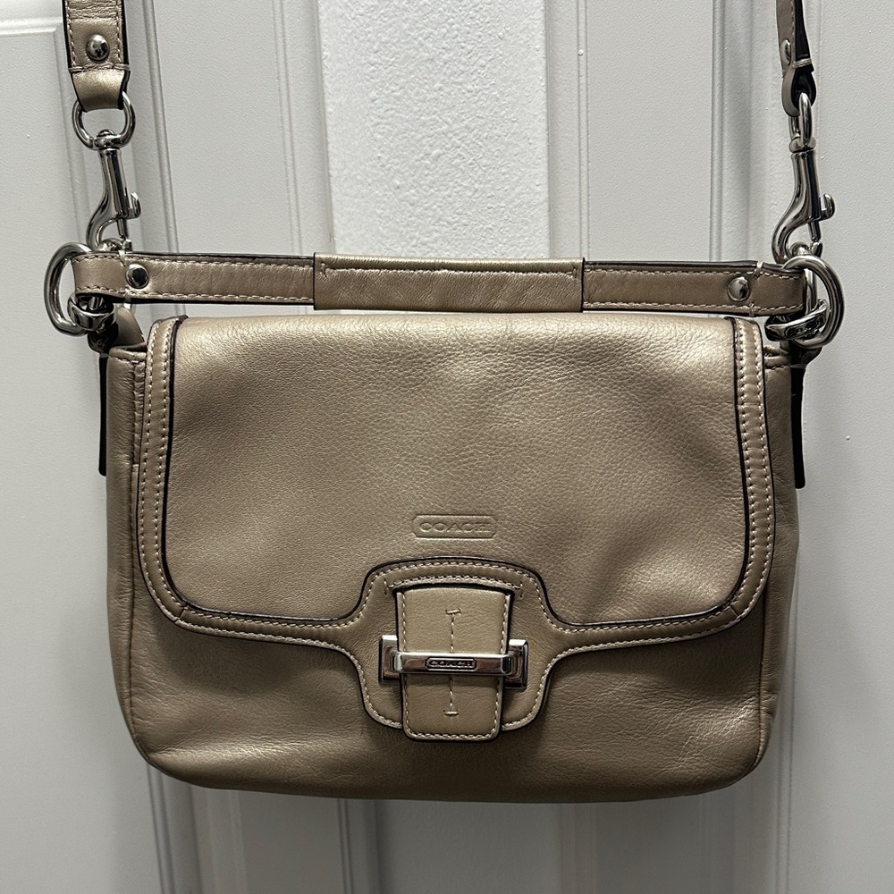 Coach  Gold Leather Crossbody/Shoulder Bag